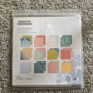 Creative Memories Sun-Kissed Paper Pack 12x12 Designer Cardstock Scrapbook Craft